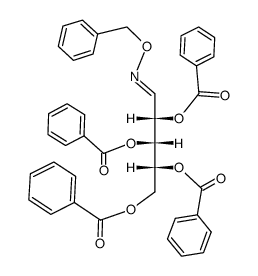 2-O,3-O,4-O,5-O-Tetrabenzoyl-D-xylose O-benzyl oxime Structure