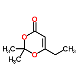 6-Ethyl-2,2-dimethyl-1,3-dioxin-4-one结构式