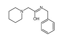 N-benzyl-2-piperidin-1-ylacetamide结构式