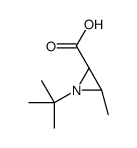 2-Aziridinecarboxylicacid,1-(1,1-dimethylethyl)-3-methyl-,cis-(9CI)结构式