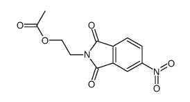 2-(5-nitro-1,3-dioxoisoindol-2-yl)ethyl acetate结构式