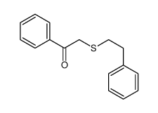 1-phenyl-2-(2-phenylethylsulfanyl)ethanone结构式