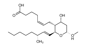 thromboxane B2 methyl glycoside Structure