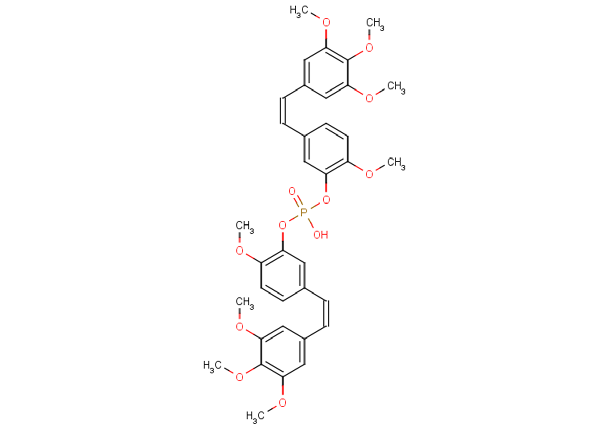 Phenol, 2-methoxy-5-[(1Z)-2-(3,4,5-trimethoxyphenyl)ethenyl]-, 1,1'-(hydrogen phosphate) picture