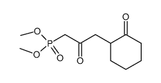 dimethyl (2-oxo-3-(2-oxocyclohexyl)propyl)phosphonate Structure