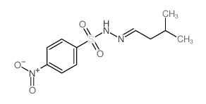 N-(3-methylbutylideneamino)-4-nitro-benzenesulfonamide structure