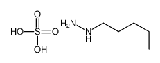 hydrogen sulfate,(pentylamino)azanium结构式