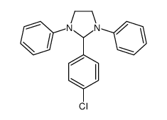 2-(p-Chlorophenyl)-1,3-diphenylimidazolidine结构式