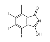 4,5,6,7-tetraiodoisoindole-1,3-dione结构式
