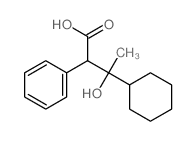 3-cyclohexyl-3-hydroxy-2-phenyl-butanoic acid结构式