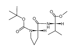 Boc-L-Pro-L-Val-OMe Structure