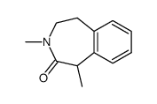 1,2,4,5-tetrahydro-1,3-dimethyl-3H-3-benzazepin-2-one结构式