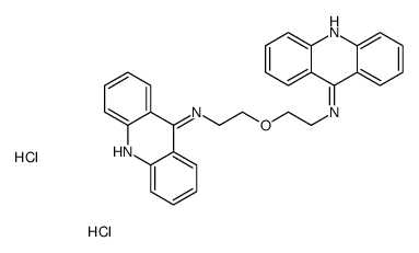 N-[2-[2-(acridin-9-ylamino)ethoxy]ethyl]acridin-9-amine,dihydrochloride结构式