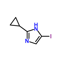 2-Cyclopropyl-4-iodo-1H-iMidazole Structure