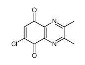 6-chloro-2,3-dimethylquinoxaline-5,8-dione Structure