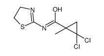 Cyclopropanecarboxamide, 2,2-dichloro-N-(4,5-dihydro-2-thiazolyl)-1-methyl- Structure