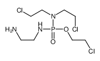 N'-[bis(2-chloroethyl)amino-(2-chloroethoxy)phosphoryl]ethane-1,2-diamine结构式