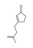 3-(3-Methyl-3-butenyl)cyclopent-2-enone结构式