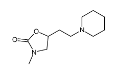 2-Oxazolidinone,3-methyl-5-[2-(1-piperidinyl)ethyl]-(9CI) structure