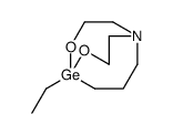 5-ethyl-4,6-dioxa-1-aza-5-germabicyclo[3.3.3]undecane结构式