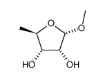 5-deoxy-1-O-methyl-α-D-ribofuranose Structure