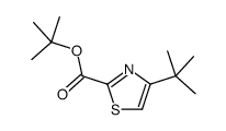 2-Thiazolecarboxylic acid,4-(1,1-dimethylethyl)-,1,1-dimethylethyl ester Structure