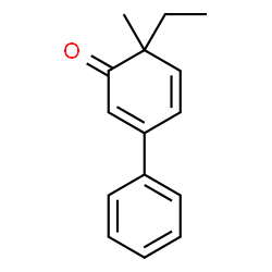 2,4-Cyclohexadien-1-one,6-ethyl-6-methyl-3-phenyl-(9CI) Structure