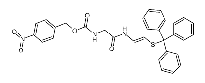 (E)-2-p-Nitrobenzyloxycarbonylglycinamido-1-triphenylmethylthioethene Structure