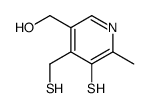 3-Pyridinemethanol,5-mercapto-4-(mercaptomethyl)-6-methyl-(8CI)结构式