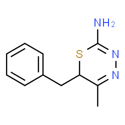 6H-1,3,4-Thiadiazin-2-amine,5-methyl-6-(phenylmethyl)-(9CI) Structure