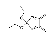 7,7-Diethoxy-2,3-dimethylenbicyclo[2.2.1]hept-5-en Structure