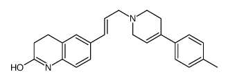 2(1H)-Quinolinone, 3,4-dihydro-6-(3-(3,6-dihydro-4-(4-methylphenyl)-1( 2H)-pyridinyl)-1-propenyl)- Structure