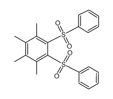 1,2-bis(phenylsulfonyl)-3,4,5,6-tetramethylbenzene结构式