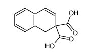 1,2-dihydronaphthalene-2,2-dicarboxylic acid结构式