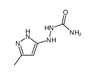 Hydrazinecarboxamide,2-(5-methyl-1H-pyrazol-3-yl)-结构式