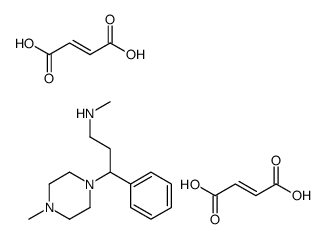 1-(3-Dimethylamino-1-phenylpropyl)piperazine dimaleate结构式