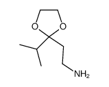 1,3-Dioxolane-2-ethanamine,2-(1-methylethyl)-(9CI) Structure