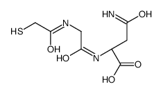 (2S)-4-amino-4-oxo-2-[[2-[(2-sulfanylacetyl)amino]acetyl]amino]butanoic acid Structure