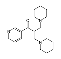 3-piperidin-1-yl-2-(piperidin-1-ylmethyl)-1-pyridin-3-ylpropan-1-one Structure