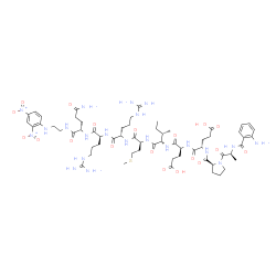 Abz-Ala-Pro-Glu-Glu-Ile-Met-Arg-Arg-Gln-EDDnp structure