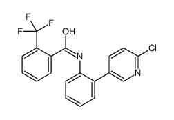 N-[2-(6-chloropyridin-3-yl)phenyl]-2-(trifluoromethyl)benzamide结构式