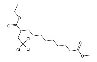 methyl(10-ethoxycarbonyl)-12,12,12-trichlorododecanoate Structure