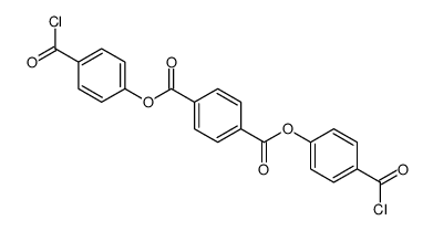 bis(4-carbonochloridoylphenyl) benzene-1,4-dicarboxylate Structure