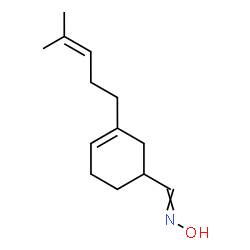 3-(4-methyl-3-pentenyl)cyclohex-3-ene-1-carbaldehyde oxime structure
