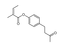 [4-(3-oxobutyl)phenyl] 2-methylbut-2-enoate Structure