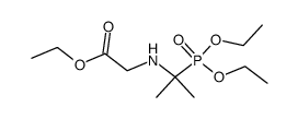 α-[Ethoxycarbonylmethyl-amino]-isopropylphosphonsaeure-diethylester结构式