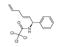 2,2,2-trichloro-N-[(1S,2E)-1-phenylhexa-1,5-dienyl]acetamide结构式