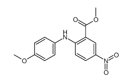 2-p-anisidino-5-nitro-benzoic acid methyl ester结构式