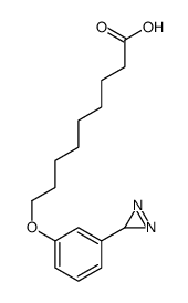 omega-(diazirinophenoxy)nonanoic acid Structure