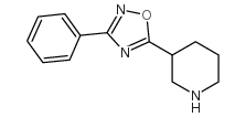 3-(3-苯基-1,2,4-噁二唑-5-基)哌啶盐酸盐结构式